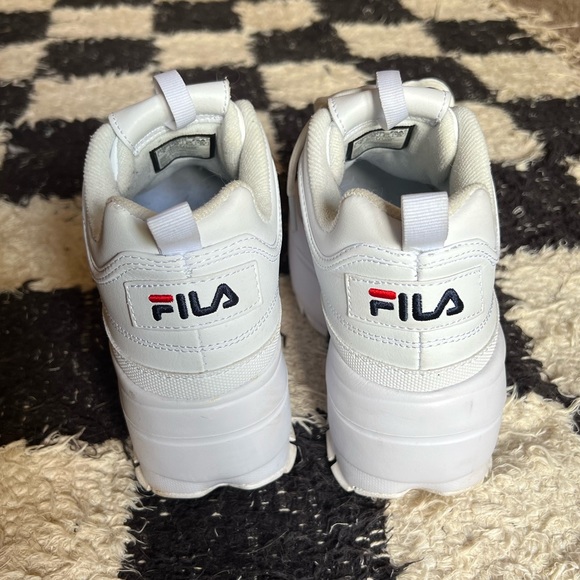 Fila Shoes Fila Womens Disruptor 2 Wedge Patent White Poshmark